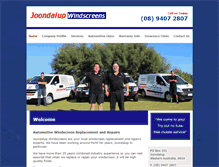 Tablet Screenshot of joondalupwindscreens.com.au